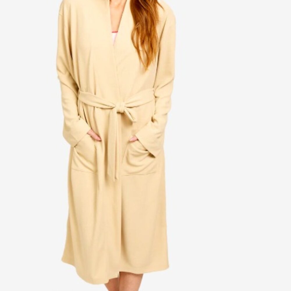 Line & Dot Waffle Knit Robe - Size S/M - NWT